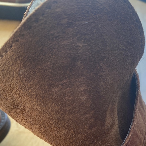 Aldo distressed leather & suede booties Sz 7 - Picture 4 of 16